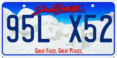 SD license plate 95LX52