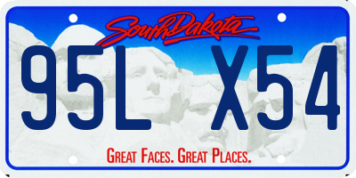 SD license plate 95LX54