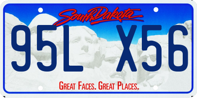 SD license plate 95LX56