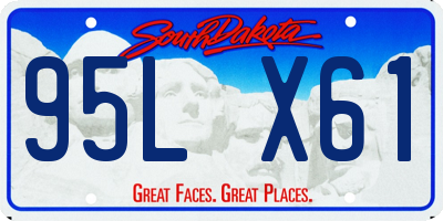 SD license plate 95LX61