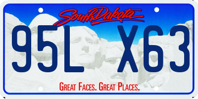 SD license plate 95LX63