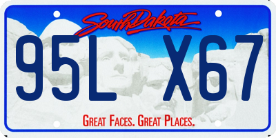 SD license plate 95LX67