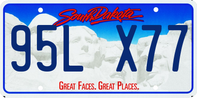SD license plate 95LX77
