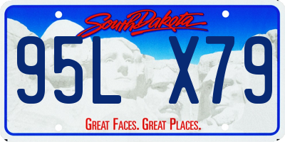 SD license plate 95LX79