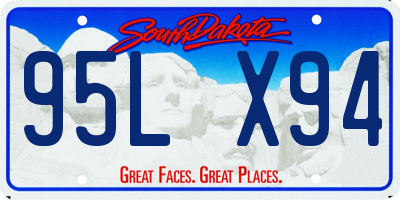 SD license plate 95LX94