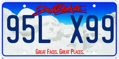 SD license plate 95LX99