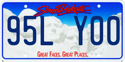 SD license plate 95LY00