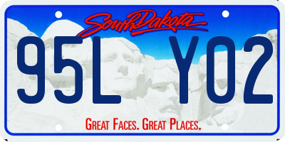 SD license plate 95LY02