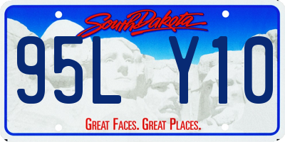 SD license plate 95LY10