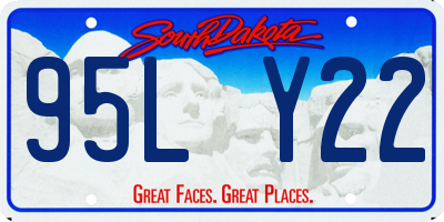 SD license plate 95LY22