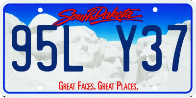 SD license plate 95LY37