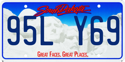 SD license plate 95LY69