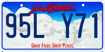 SD license plate 95LY71