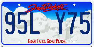 SD license plate 95LY75