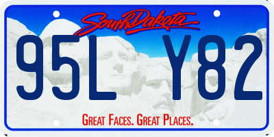 SD license plate 95LY82