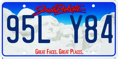 SD license plate 95LY84