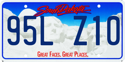 SD license plate 95LZ10