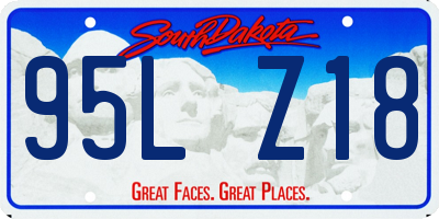 SD license plate 95LZ18