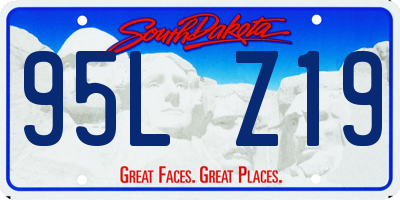 SD license plate 95LZ19