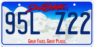 SD license plate 95LZ22