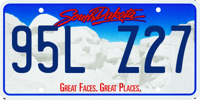 SD license plate 95LZ27