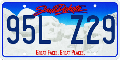 SD license plate 95LZ29