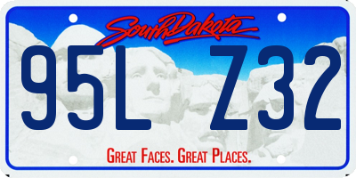 SD license plate 95LZ32