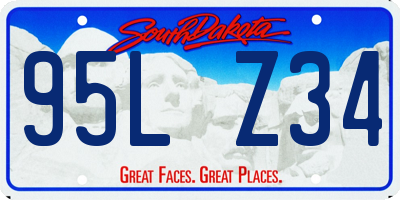 SD license plate 95LZ34