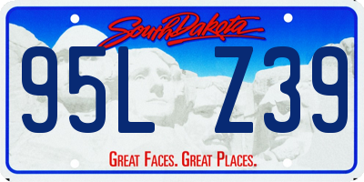SD license plate 95LZ39