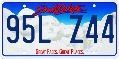 SD license plate 95LZ44