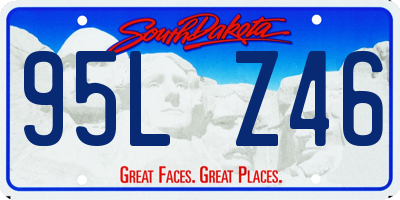 SD license plate 95LZ46