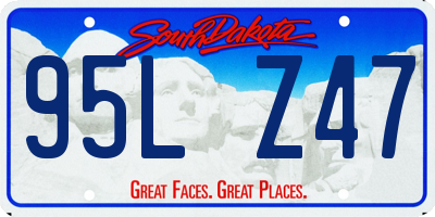 SD license plate 95LZ47