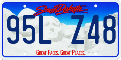 SD license plate 95LZ48