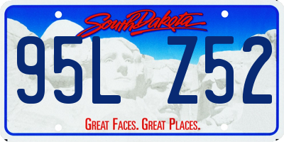 SD license plate 95LZ52
