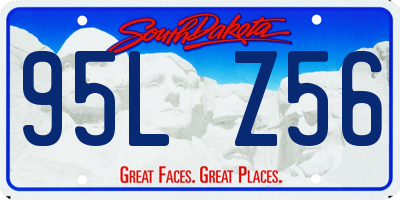 SD license plate 95LZ56