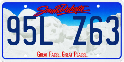 SD license plate 95LZ63