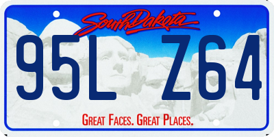 SD license plate 95LZ64