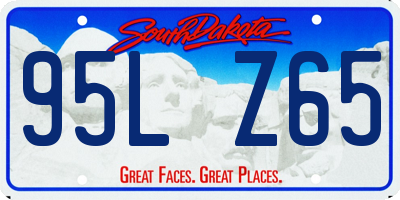 SD license plate 95LZ65