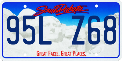 SD license plate 95LZ68