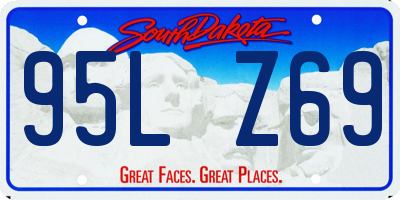 SD license plate 95LZ69