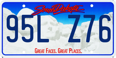 SD license plate 95LZ76
