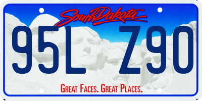 SD license plate 95LZ90
