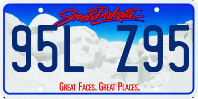 SD license plate 95LZ95