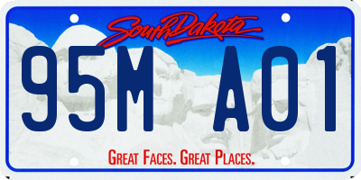SD license plate 95MA01