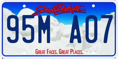 SD license plate 95MA07