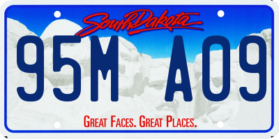 SD license plate 95MA09