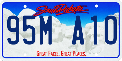 SD license plate 95MA10