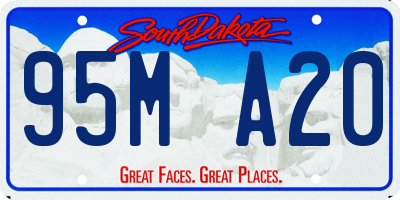 SD license plate 95MA20