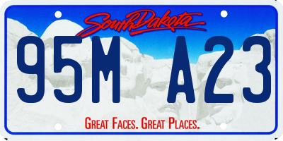 SD license plate 95MA23