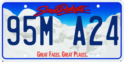 SD license plate 95MA24
